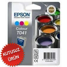 EPSON - Epson C13T041040 (T041) 3 Renkli Orjinal Kartuş (U) (T10485)