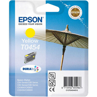 EPSON - Epson C13T04544020 (T0454) Yellow Original Cartridge - Stylus C64