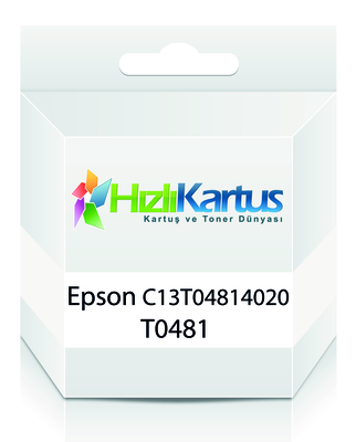 EPSON - Epson C13T04814020 (T0481) Siyah Muadil Kartuş (T15804)