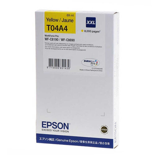 Epson C13T04A440 Sarı Orjinal Kartuş - WF-C8190DW / C8190DTWC / C8190DTW (T16657)
