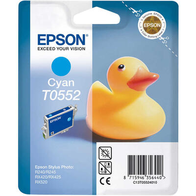 EPSON - Epson C13T05524020 (T0552) Cyan Original Cartridge - R240 / R245 