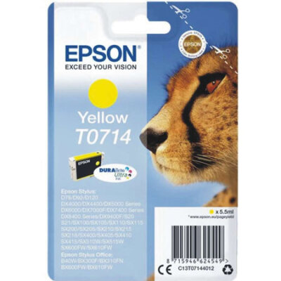 Epson C13T07144021 (T0714) Sarı Orjinal Kartuş - Stylus SX215 - EPSON