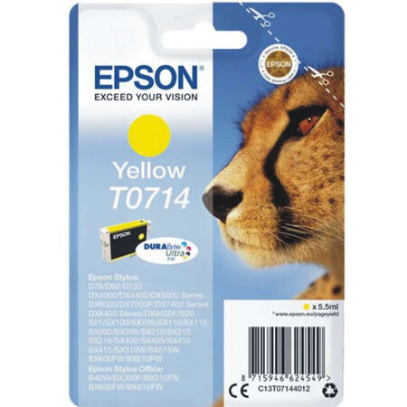 Epson C13T07144021 (T0714) Sarı Orjinal Kartuş - Stylus SX215 - 1