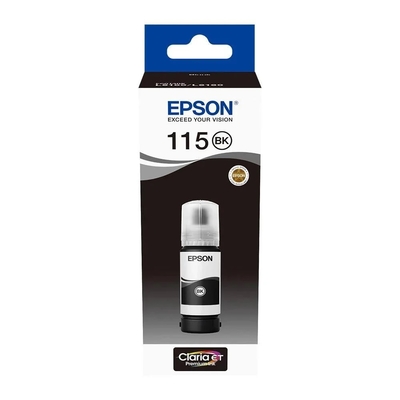 EPSON - Epson C13T07C14A (115) Black Original Ink Cartridge - L8160