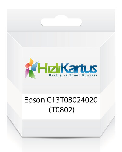 Epson C13T08024020 (T0802) Mavi Muadil Kartuş - Stylus Photo PX650 - 1