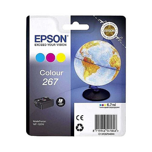 Epson C13T26704010 (267) Color Original Cartridge - WF-100 - 3