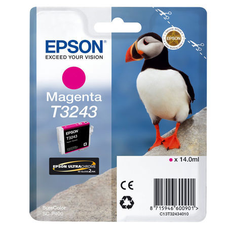 Epson C13T32434010 (T3243) Magenta Original Cartridge - SC-P400 - 2