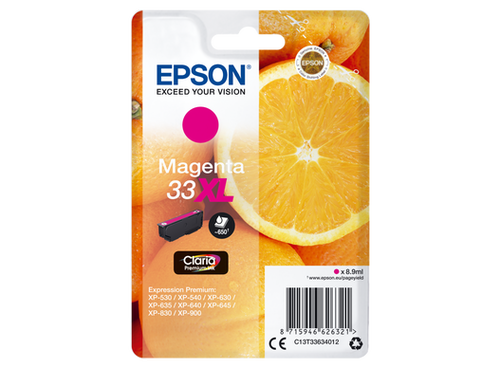 Epson C13T33634012 (33XL) Magenta Original Cartridge - XP-530 - 1