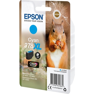EPSON - Epson C13T37924010 (378XL) Cyan Original Cartridge High Capacity - XP-15000 / XP-8000