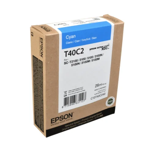 Epson C13T40C240 (T40C2) Mavi Orjinal Kartuş - SC-T3100 - 1