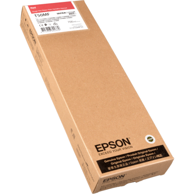 Epson C13T50MF00 (T50MF) Kırmızı Orjinal Kartuş - SC-T7700D / SC-T5700D - EPSON