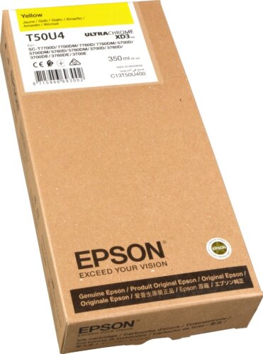 Epson C13T50U400 (T50U4) Sarı Orjinal Kartuş - SC-T5700D / SC-T7700D - 1