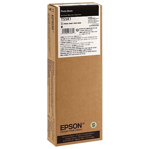 Epson C13T55K100 (T55K1) Siyah Orjinal Kartuş - SC-P6000 / SC-P7000 - 1