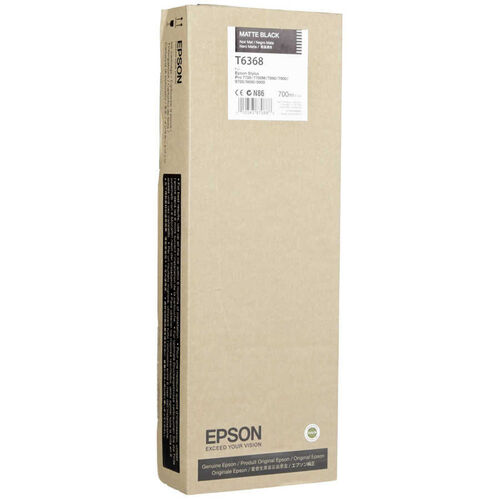 Epson C13T636800 (T6368) Matte Black Original Cartridge - Stylus Pro 7700