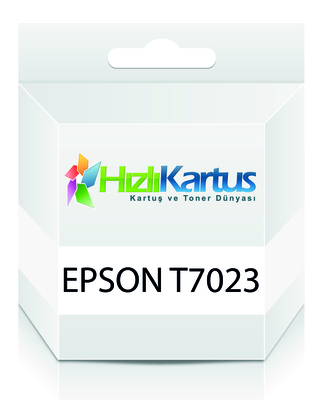 Epson C13T70234010 (T7023) Kırmızı XL Muadil Kartuş - WP-4015DN - EPSON