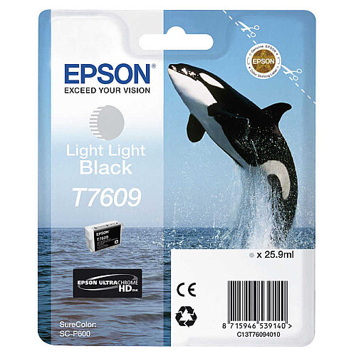 Epson C13T76064010 (T7609) Çok Açık Siyah Orjinal Kartuş - SureColor SC-P600 - 1