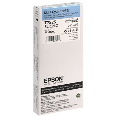 Epson C13T782500 (T7825) Açık Mavi Orjinal Kartuş - SL-D700A - 2