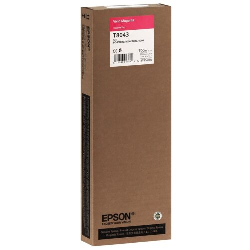 Epson C13T804300 (T8043) Kırmızı Orjinal Kartuş - SC-P6000 - 2