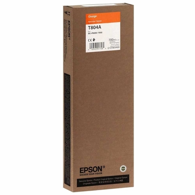 EPSON - Epson C13T804A00 (T804A) Turuncu Orjinal Kartuş - SC-P7000V / SC-P9000V