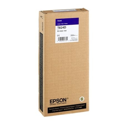 EPSON - Epson C13T824D00 (T824D) Purple Original Cartridge - SC-P7000