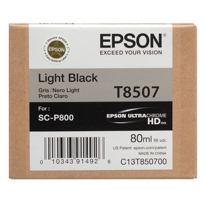 EPSON - Epson C13T850700 (T8507) Light Black Original Cartridge - SC-P800