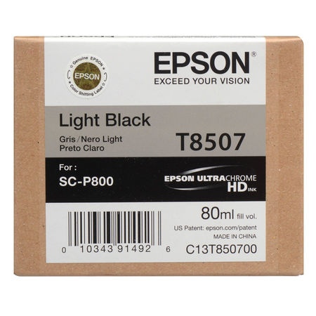 Epson C13T850700 (T8507) Light Black Original Cartridge - SC-P800 - 1
