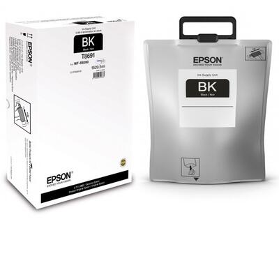 EPSON - Epson C13T869140 (T8691) Black Original Ink Cartridge - Workforce Pro WF-R8590 