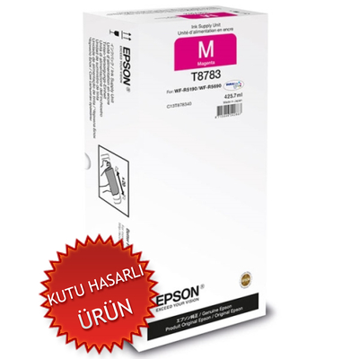 EPSON - Epson C13T878340 (T8783) Magenta Original Cartridge - WF-R5690DTWF (Damaged Box)