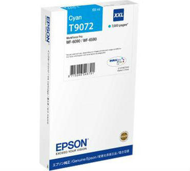 EPSON - Epson C13T907240 (T9072) XXL Cyan Original Cartridge - WF-6090 / WF-6590 