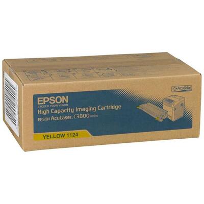 EPSON - Epson C13S051124 Sarı Orjinal Toner Yüksek Kapasite - C3800 (T6548)