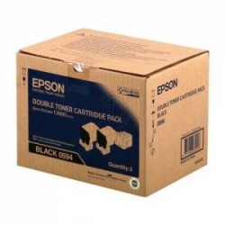 EPSON - Epson C13S050594 Dual Pack Black Original Toner - C3900 / CX37