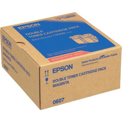 EPSON - Epson C13S050607 Magenta Original Toner Dual Pack - C9300