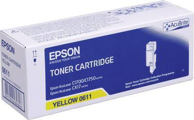 EPSON - Epson C13S050611 Sarı Orjinal Toner - CX17 / C1700 (T4000)