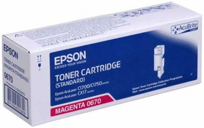 EPSON - Epson C13S050670 Kırmızı Orjinal Toner Standart Kapasite - CX17 / C1700 (T6628)