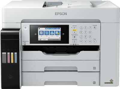 EPSON - Epson EcoTank L15180 Fotokopi + Tarayıcı + Faks A3/A4 Renkli Mürekkep Tanklı Yazıcı (C11CH71406)
