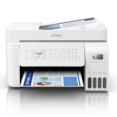 EPSON - Epson C11CJ65404 EcoTank L5296 Photocopy Scanner Fax WiFi Direct Tank Printer