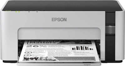 EPSON - Epson C11CG96403 EcoTank M1120 Wi-Fi Black White Tank Mono Printer