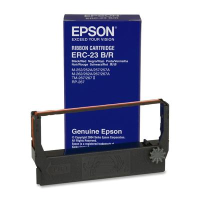 EPSON - Epson C43S015362 (ERC-23BR) Orjinal Siyah-Kırmızı Şerit (T11791)