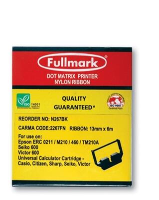 Epson N267BK 13mm X 6m Muadil Şerit - M210 / 0211 (T15829) - EPSON