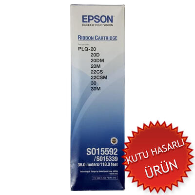 EPSON - Epson C13S015339 3 Pk Original Ribbon - PLQ-20 (Damaged Box)