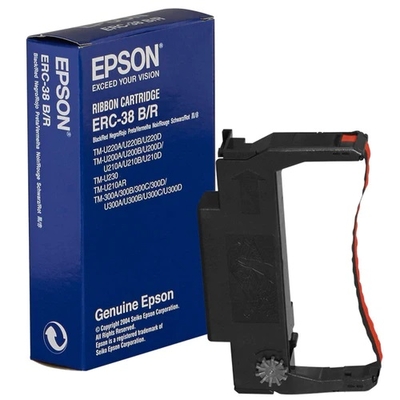 EPSON - Epson S015376 (ERC-38BR) Red Original Ribbon - TMU200