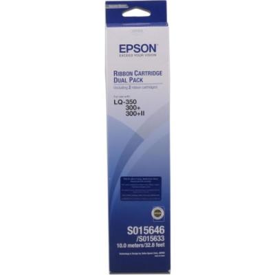EPSON - Epson C13S015646 Dual Pack Original Ribbon - LQ-300 / LQ-350 