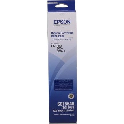 Epson C13S015646 Dual Pack Original Ribbon - LQ-300 / LQ-350 