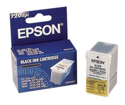 EPSON - Epson C13S020047 Original Black Cartridge - Stylus 200 