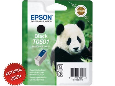 EPSON - Epson C13S020093 (T0501) Black Original Cartridge - Stylus 400 (Without Box)