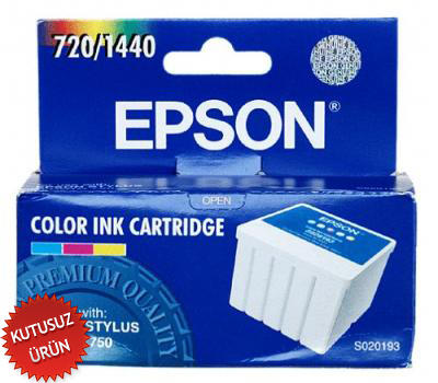 EPSON - Epson C13S020193 Color Original Cartridge - Stylus Photo 750 (Without Box)