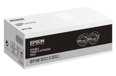 EPSON - Epson C13S050710 Dual Pack Original Toner - AL-M200 / AL-MX200