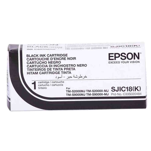 Epson SJIC18(K) (C33S020484) Black Original Cartridge - TM-S2000MJ / S9000MJ - 1