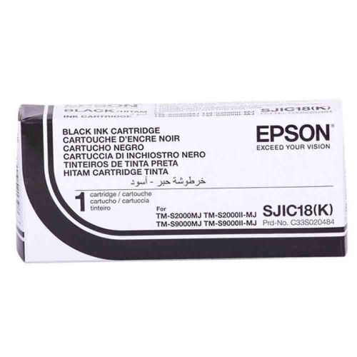 Epson SJIC18(K) (C33S020484) Black Original Cartridge - TM-S2000MJ / S9000MJ - 2
