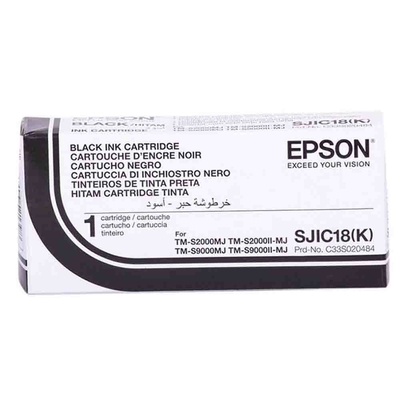 EPSON - Epson SJIC18(K) (C33S020484) Black Original Cartridge - TM-S2000MJ / S9000MJ